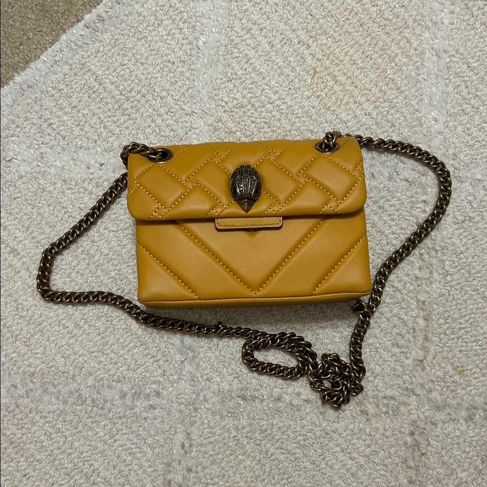Kurt Geiger Yellow Leather Bag